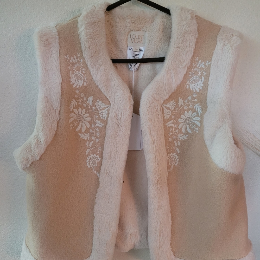 Louise Misha Embroidered Vest